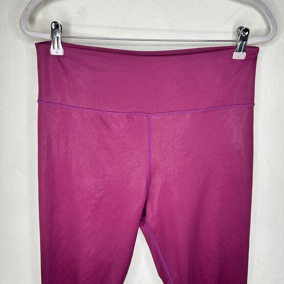 Zyia Active Metallic LNT Lipgloss Light n Tight Hi-Rise Capri Leggings 14 or 16 - Picture 5 of 12